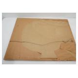 Framed Art Print Vintage Watercolor. Signed D Duell 21"x27"