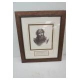 Framed Reproduction Print of Jesus Christ 27.5"x31.5"