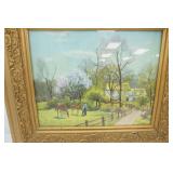 Framed Vintage Art Print 25.5"x29.5"