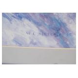 Framed Reproduction Art Print 29"x 32" "Gloucester Harbor" by Willard Leroy Metcalf