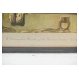 Framed Vintage Print "A Distinguished Member of the Humane Society" by Sir Edwin Henry Landseer 12.5"x10"