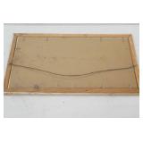 Framed, Original Vintage Tomato can label for the "Og-Na" brand 13"x7.25"