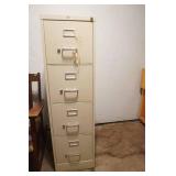 4-Drawer Metal File Cabinet 15"x 26"x 52.5"