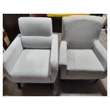 Two Gray Side Chairs