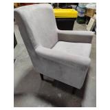 Two Gray Side Chairs
