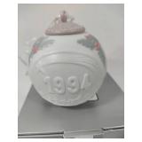 Lladro Holiday Sphere Ornaments (1989, 1994, 2003 & 2011)