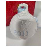 Lladro Holiday Sphere Ornaments (1989, 1994, 2003 & 2011)
