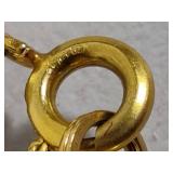 1/20 14K GF Pearl Necklace & Matching Earrings