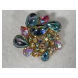 Alice Caviness Oil Slick Stone Brooch