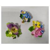 Cara China Staffordshire Bone China Floral Brooches