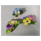 Cara China Staffordshire Bone China Floral Brooches