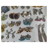 Vintage Earrings Lot #4 - Bling Assortment