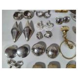Vintage Earrings Lot #3 - Silver & Gold Tone Assortment