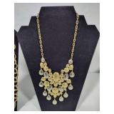 Gold Tone Statement Costume Jewelry