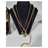 Gold Tone Statement Costume Jewelry