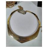 Gold Tone Statement Costume Jewelry