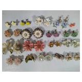 Vintage Earrings Lot #2 - Floral Assortment