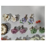 Vintage Earrings Lot #2 - Floral Assortment