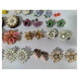 Vintage Earrings Lot #2 - Floral Assortment
