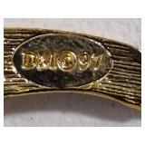 Danbury Mint "A Dozen Roses" 24K Gold Clad Earrings & Asst Rose Brooches