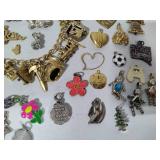 Huge Lot of Charms/Charm Bracelet
