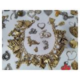 Huge Lot of Charms/Charm Bracelet