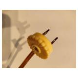 Art Deco Figural Statue Bronze Lamp - No Shade