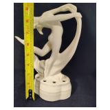 Art Deco Porcelian Scarf Dancer Flower Frogs