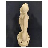 Art Deco Porcelian Scarf Dancer Flower Frogs