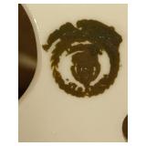 Art Deco Porcelian Scarf Dancer Flower Frogs