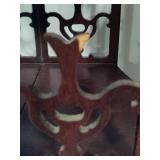 Butler Three-Tier Mirror Back Wood Shelves