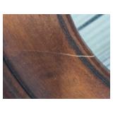 Large Unique Shaped Wood Wall Mirror