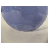 Vintage Homer Laughlin Blue Ice Lip Water Pitcher & Two Smaller Pitchers