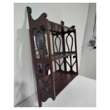 Scroll Two-Tier Shelf w/Mirrored Back