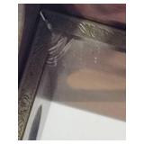 Scroll Two-Tier Shelf w/Mirrored Back