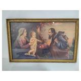 Three Antique Framed Art Pieces - See Description