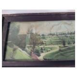 Three Antique Framed Art Pieces - See Description