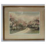 Wallace Nutting "the Beckoning Road" Framed Print