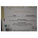 LENOX 3 PIECE FULL/QUEEN QUILT SET...