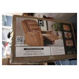 Leather Dual Power Recliner USB por...