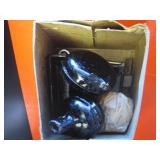 Vintage upright rim lock with one s...