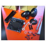 Vintage upright rim lock with one s...