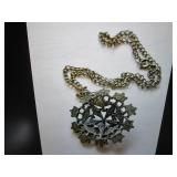 Necklace (SW faux turquoise with 24...