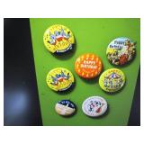 6 Christial lapel pins and 1 Tony T...