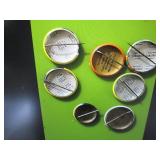 6 Christial lapel pins and 1 Tony T...