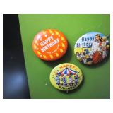 6 Christial lapel pins and 1 Tony T...