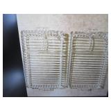 4 Sets of ribbed luncheon plates an...