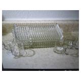 4 Sets of ribbed luncheon plates an...