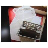 2 Bathroom totes, 2 containers with...