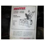Snapper 2-stage 20" gas snow blower...